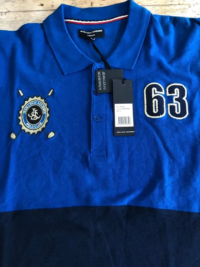 Polo Bleu royal et marine - photo numéro 2