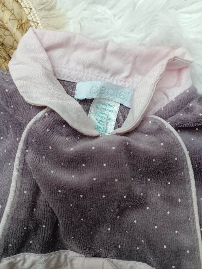 Pyjama obaibi 1 mois velours - photo numéro 2