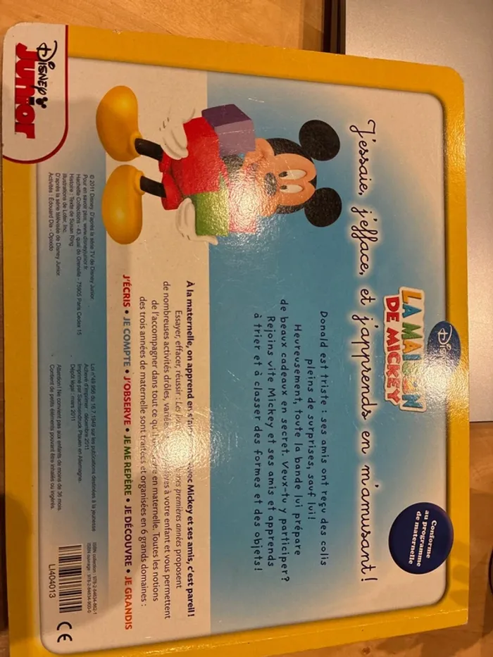 Lot de 2 livres ardoises Disney maternelle la maison de Mickey - photo numéro 4