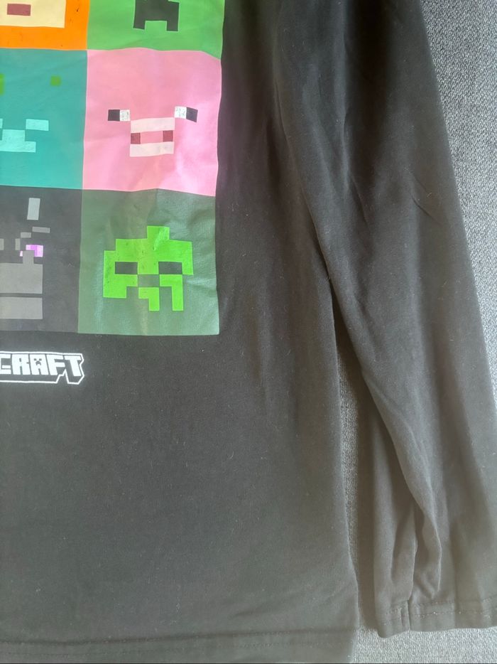 Tee shirt manches longues minecraft 14 ans - photo numéro 6
