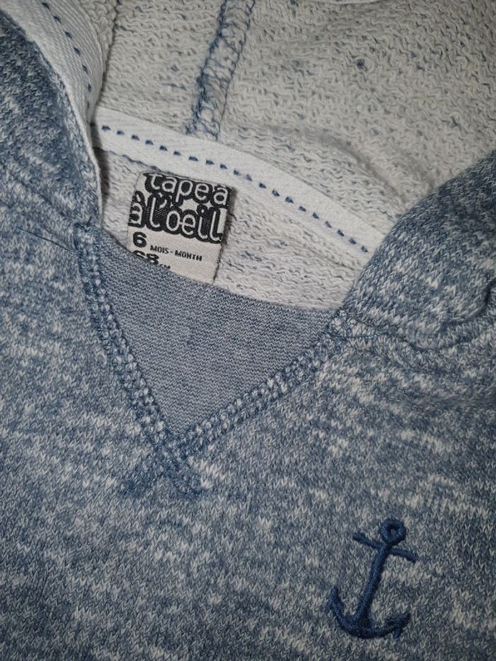 Pull à Capuche 6mois garçon - photo numéro 2