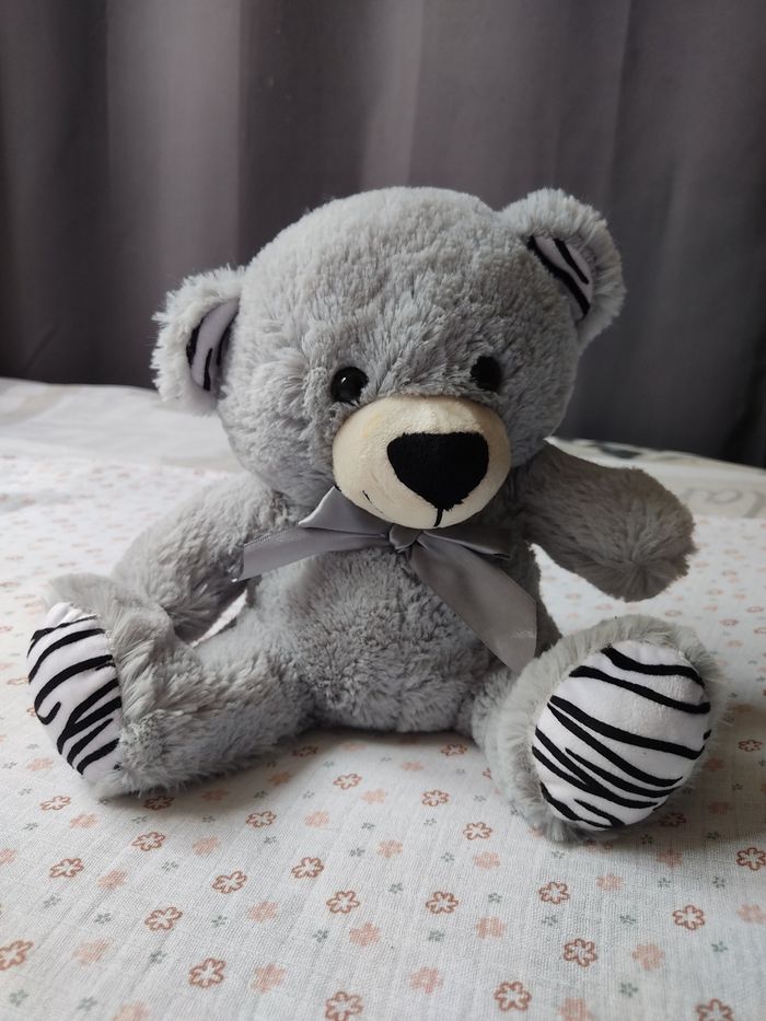 Ourson gris Auchan - Parfait état