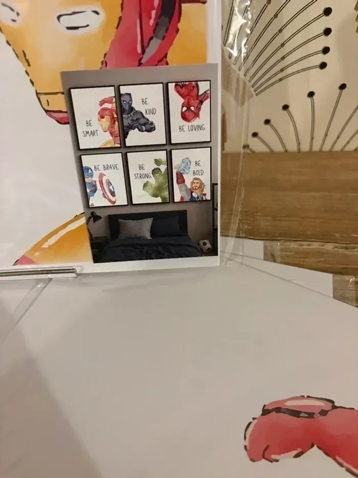 Affiches “Super-héros Marvel” pour chambre enfant - photo numéro 2