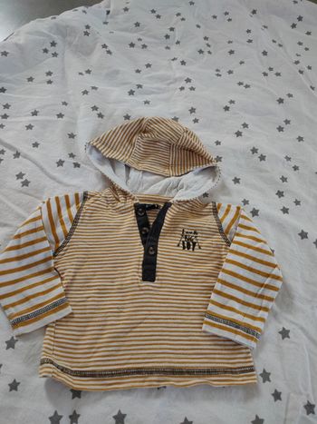 Tee shirt manche longue a capuche
6mois Kiabi