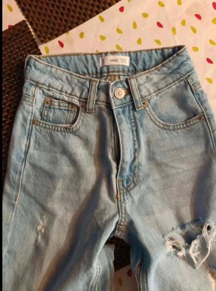 Jean troué  mango  xxs  neuf - photo numéro 4