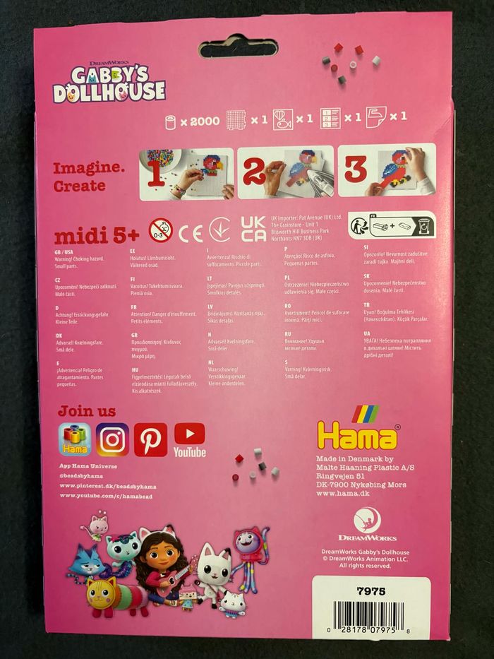Gabby's Dollhouse  - Hama 7975 – Kit cadeau de perles à repasser Gabbys Dollhouse - photo numéro 3