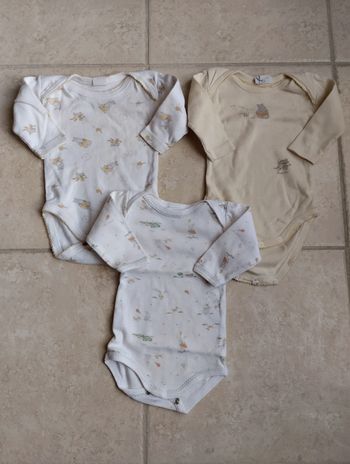 Lot de 3 bodies 3mois