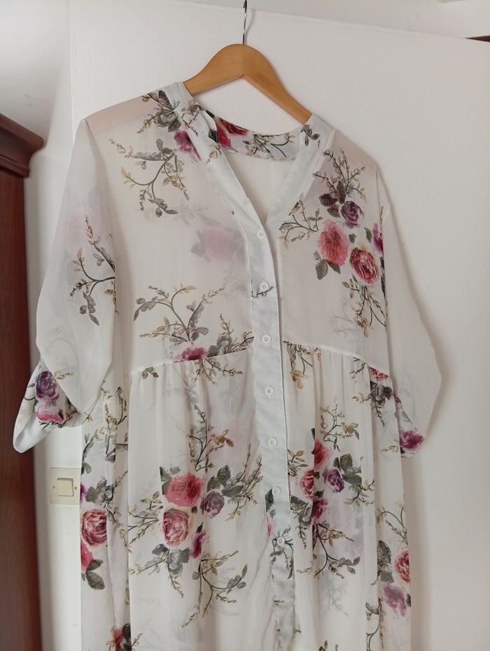 Longue chemise,plus courte devant - photo numéro 3