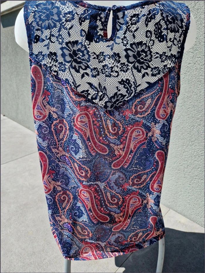 Débardeur avec dentelle  - Taille XL - Jean Pasquale - photo numéro 3