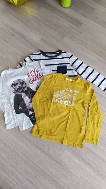 3 t-shirts manches longues