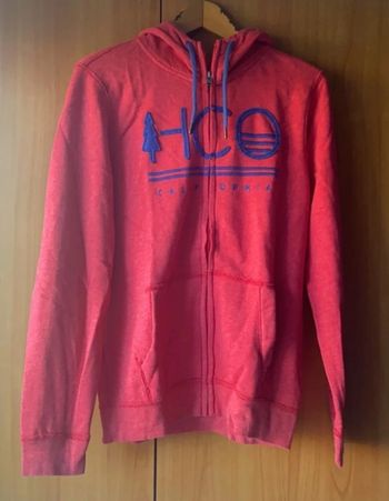 Pull à capuche Hollister rouge M