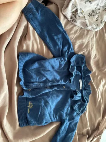 Gilet à bouton Lulu castagnette 24 mois fille