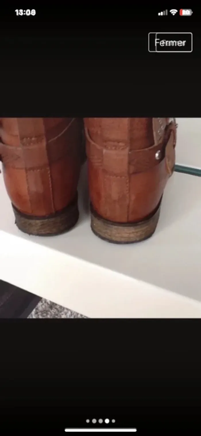 Boots bottines marron - photo numéro 5