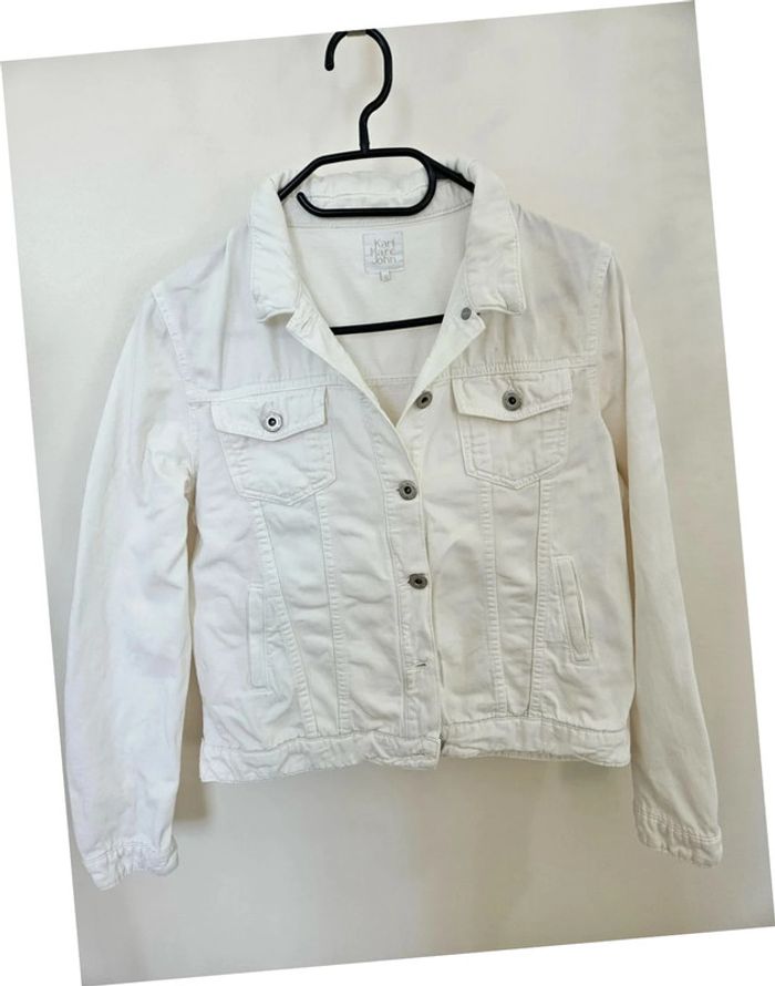 Veste en jean blanche Karl Marc John taille XS - photo numéro 2