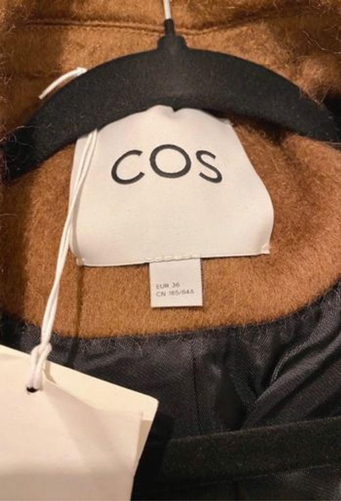 Manteau en laine camel femme - COS - Taille 36 - neuf avec étiquette - photo numéro 5