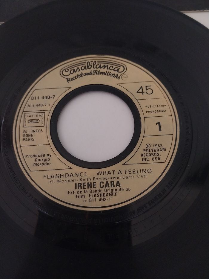Vinyle 45T - Flashdance / Irene Cara - What a Feeling - photo numéro 7