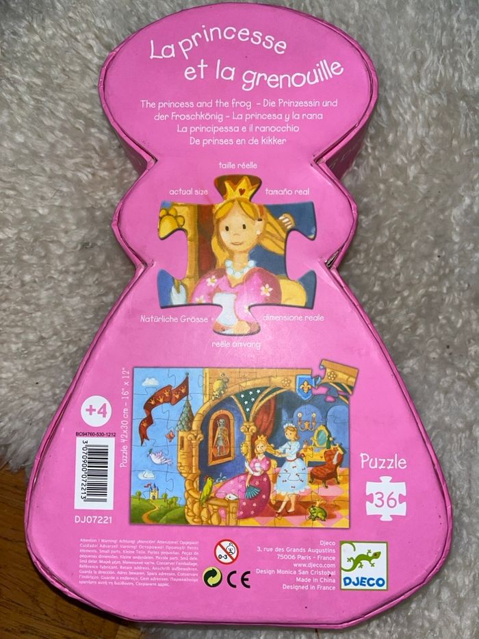 Puzzle, la princesse et la grenouille djeco - photo numéro 2