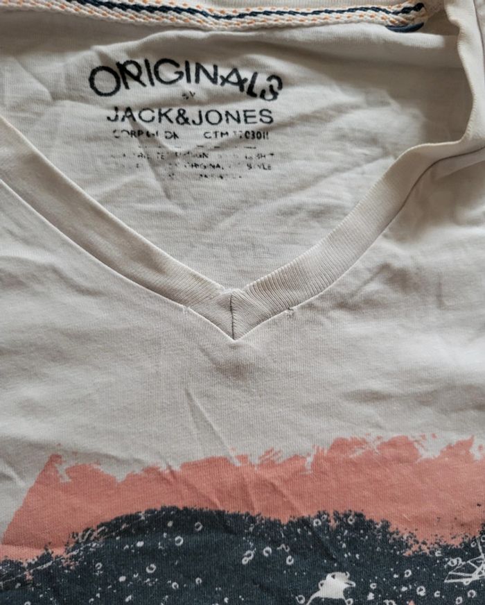 Tee shirt blanc originals x Jack Jones - photo numéro 4