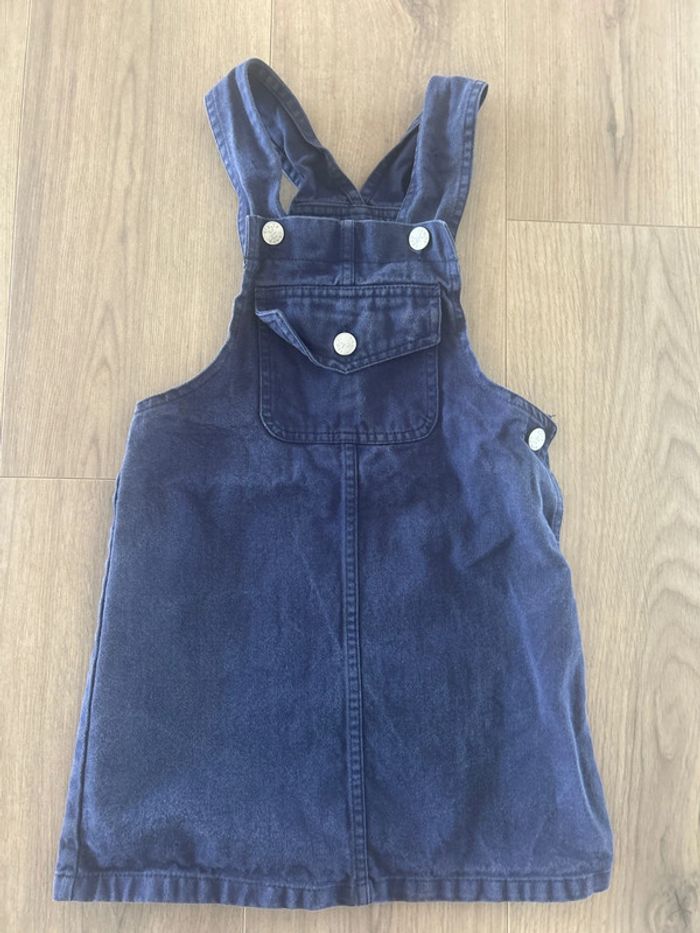 Robe salopette en jeans bleu TAO taille 6 ans