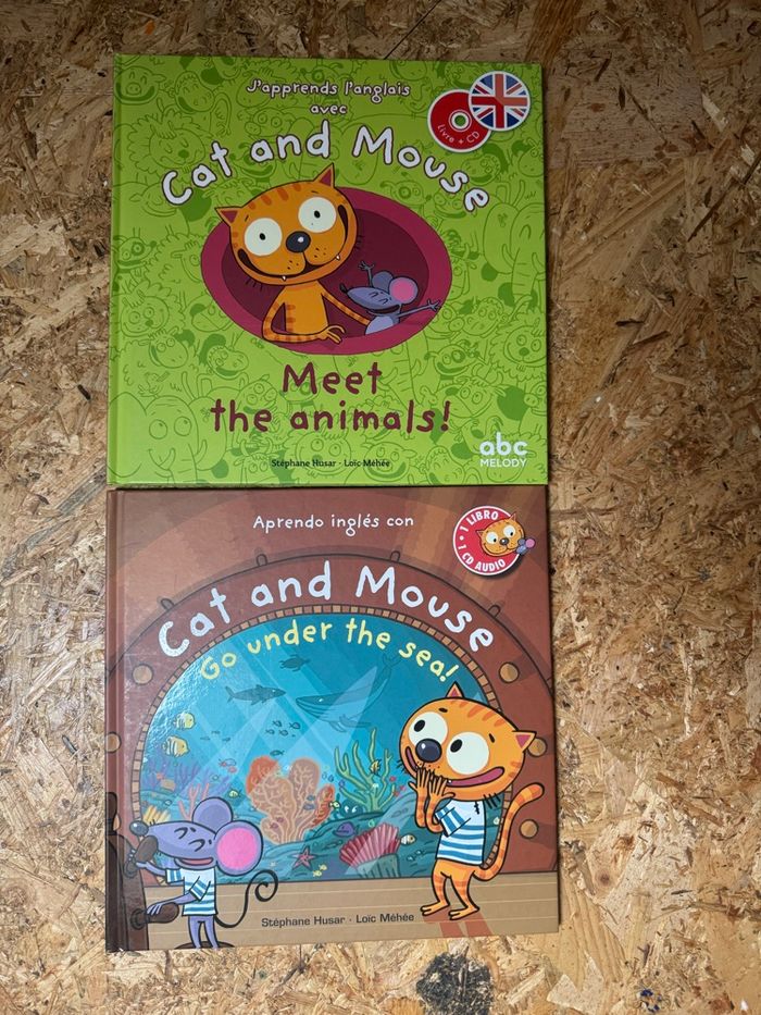 2 livres cat and mouse pour apprendre l’anglais
