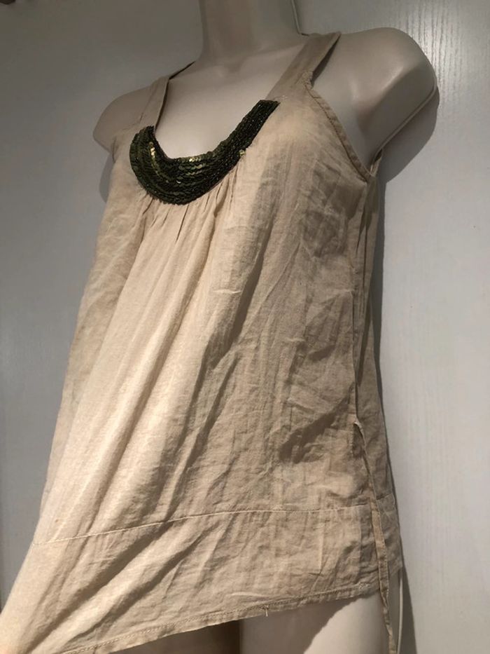 Top à sequins vert Sandro S - photo numéro 16