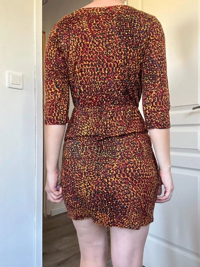 3 Suisses Robe orange à motif – Taille 36 – Très bon état - photo numéro 14