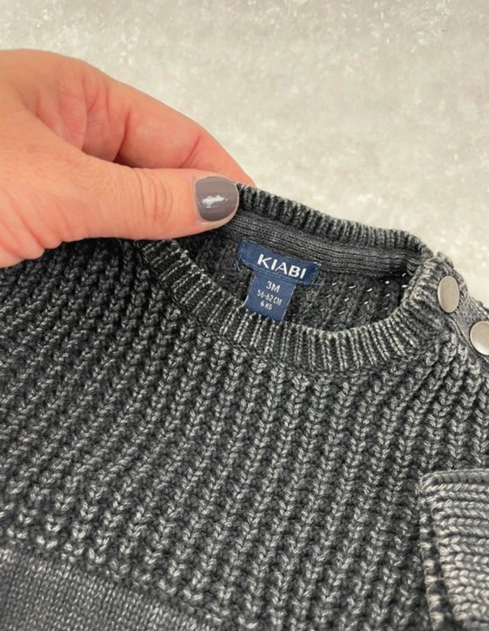 Ensemble bébé garçon 3 mois Kiabi pull et jeans - photo numéro 6