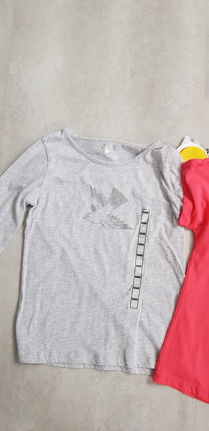 Lot 2 tee-shirts monoprix cfk 6 ans - photo numéro 3
