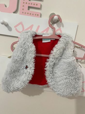 Lot de 4 petits gilets fourrure 3 mois