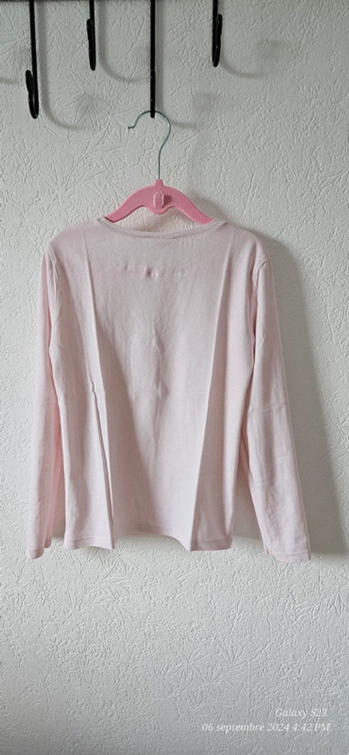 Tee-shirt manches longues sequins réversibles 8A tao - photo numéro 2