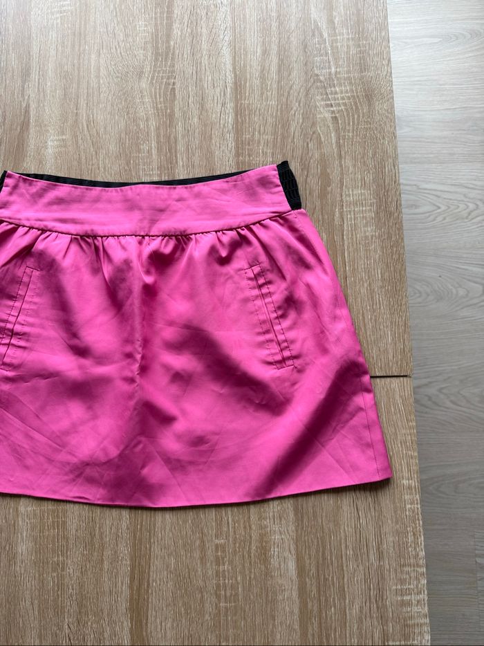 Jupe fuchsia noir Zara trafaluc taille 38 M - photo numéro 4