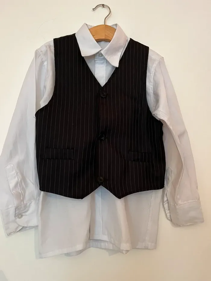 Costume 4 pièces 8 ans noir - photo numéro 4