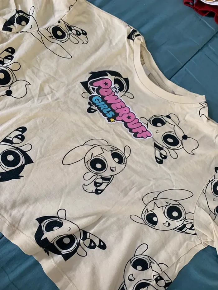T-shirt court powerpuff girls