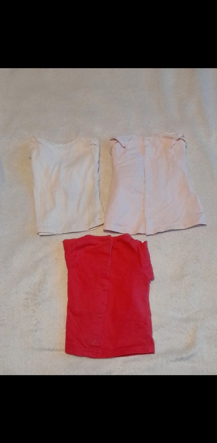 Lot Tee-shirts ML 3mois - photo numéro 2