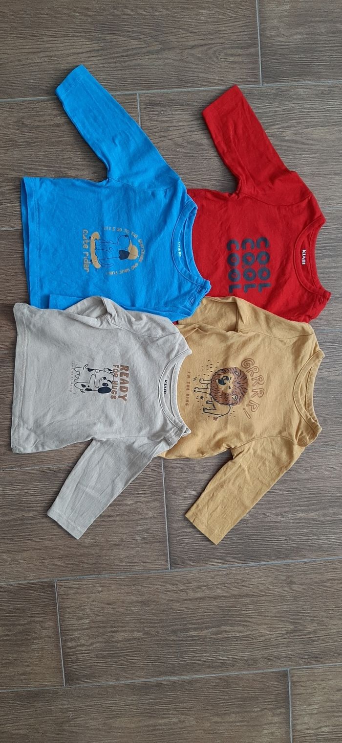 Lot de 4 tee-shirt manches longues - photo numéro 2