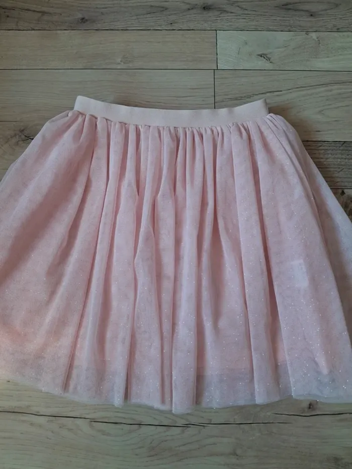Jupe rose brillante 8 ans
