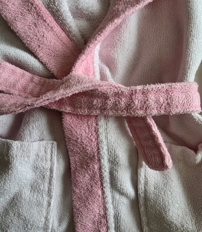 C&A Baby Club Peignoir Lapin Éponge Rose Bon état 2-3 ans 92-98 cm - photo numéro 3