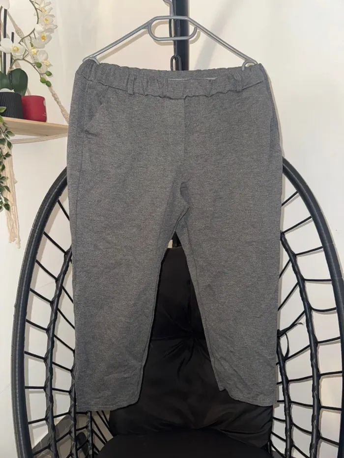 Pantalon femme gris – Taille XXXL – Grande taille chic et confortable