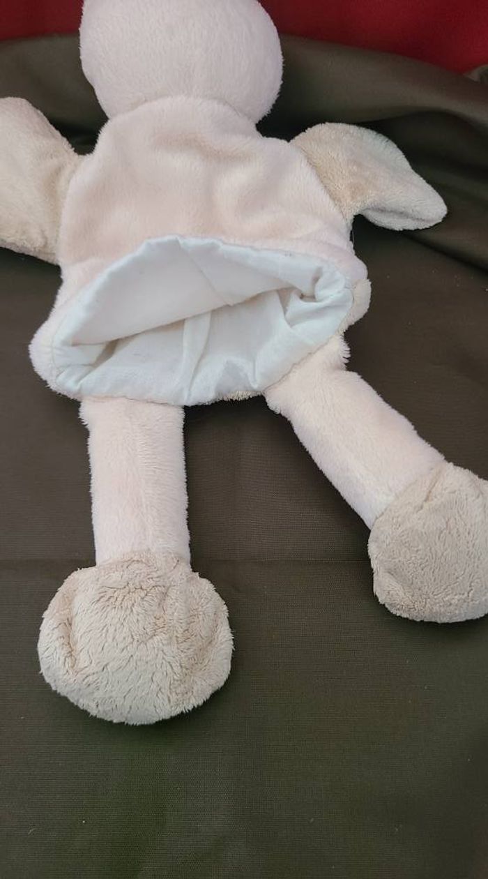 Doudou Marionnette Canard Marron Beige Baby Nat' - photo numéro 2