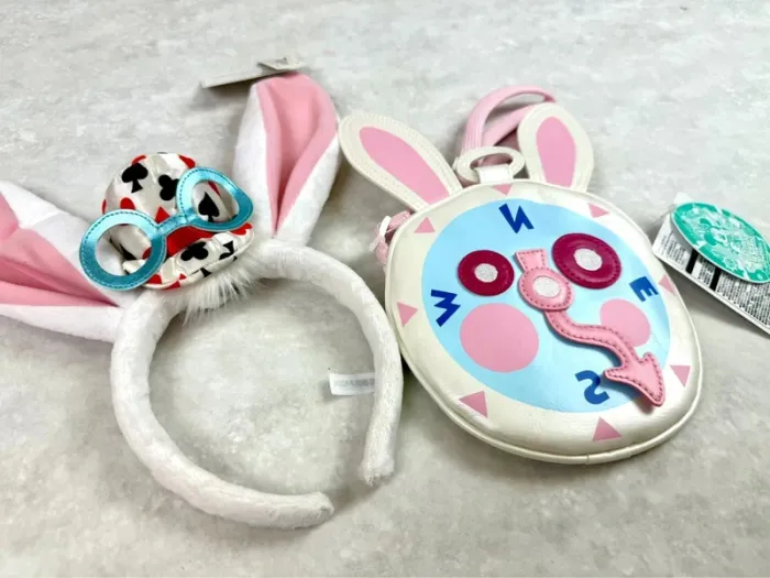 Ensemble Ears (serre-tête) et sacoche Disney Lapin Blanc Alice - Tokyo Disneyland - photo numéro 2