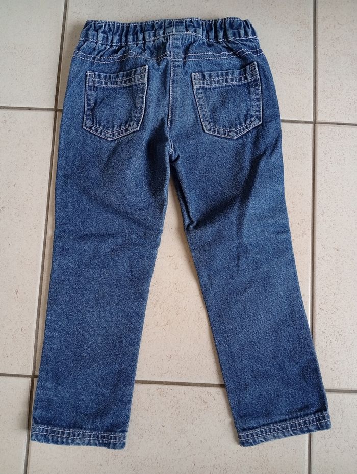 Pantalon jeans fille 3 ans In Extenso - photo numéro 2