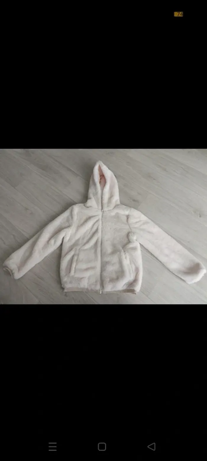 Veste fourrure enfant fille