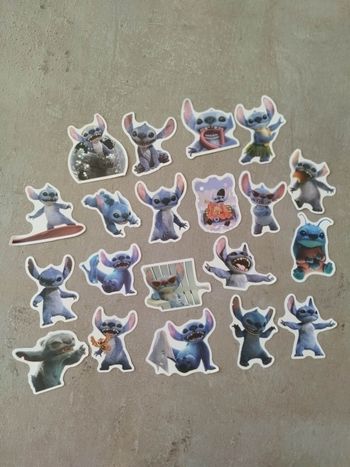 Lot x20 stickers Stitch