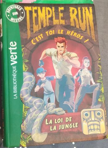 📖Livre : Aventures Sur Mesure - Temple Run - La Loi De La Jungle - Bibliothèque verte📖