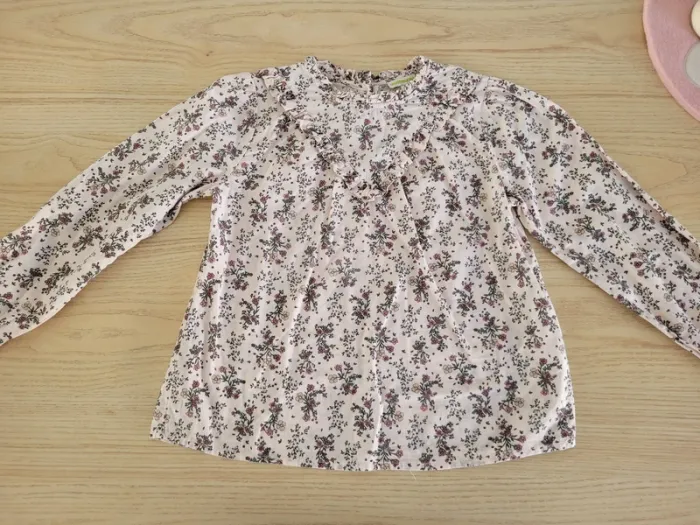 Blouse fleurie Vertbaudet 9 ans