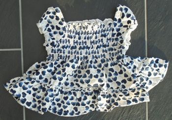 Adorable robe courte été fille 3 mois (62 cm).
