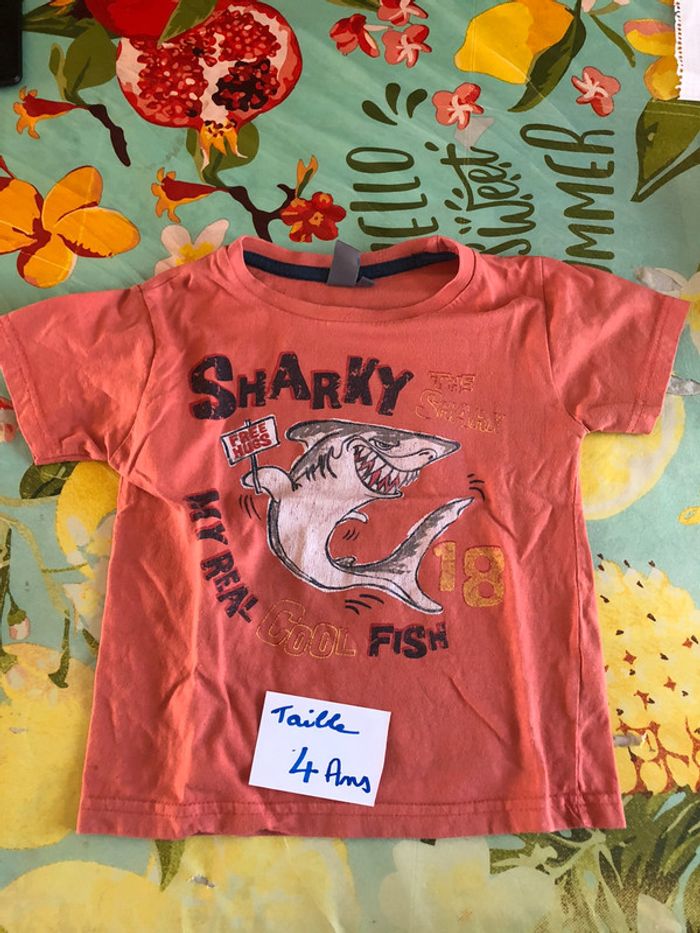 Lot de 7 t shirts manches courtes garçon 4 ans - photo numéro 6