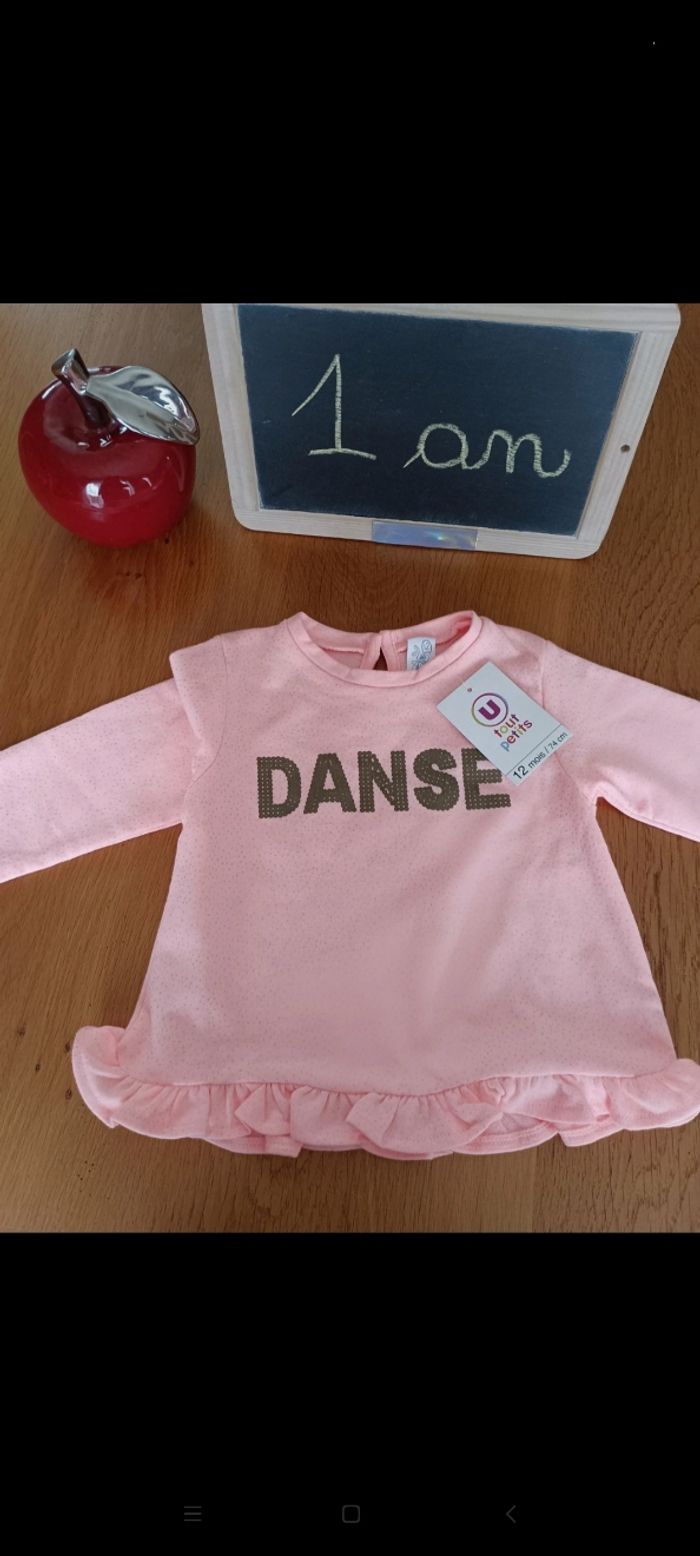 Robe tunique taille 1 an neuve avec étiquette
