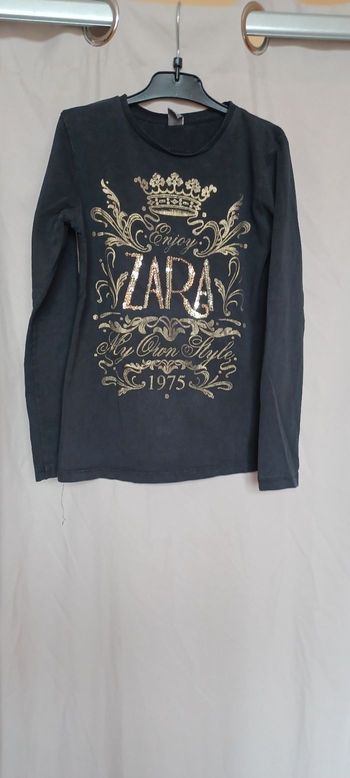 Très beau t-shirt manches longues fille T 10 ans 