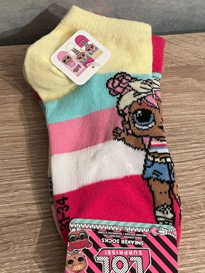 Lot de 3 paires de chaussettes courtes LOL Surprise 31-34 - photo numéro 2